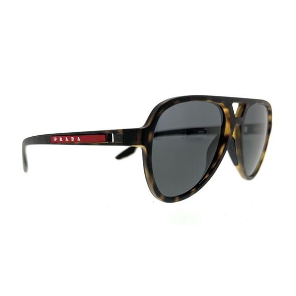 Prada Linea Rossa 0PS 06WS 58106F Matte Havana Aviator Sunglasses - Picture 3 of 4